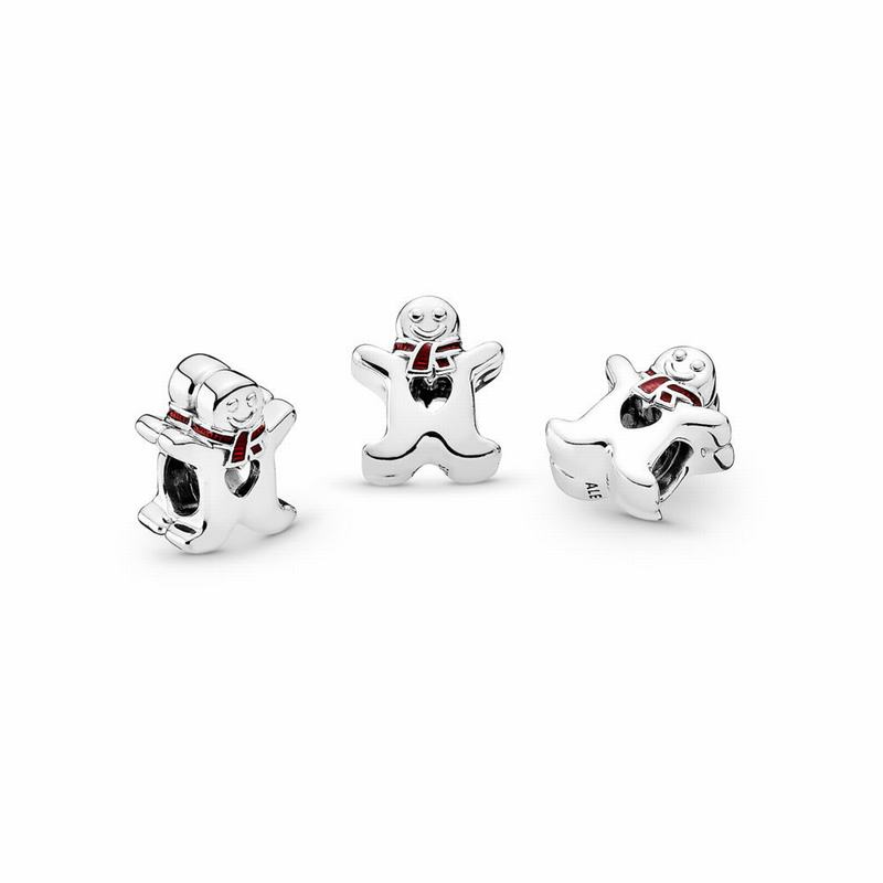 Pandora Sweet Gingerbread Man Charm Outlet NZ, Sterling Silver (916857-STF)